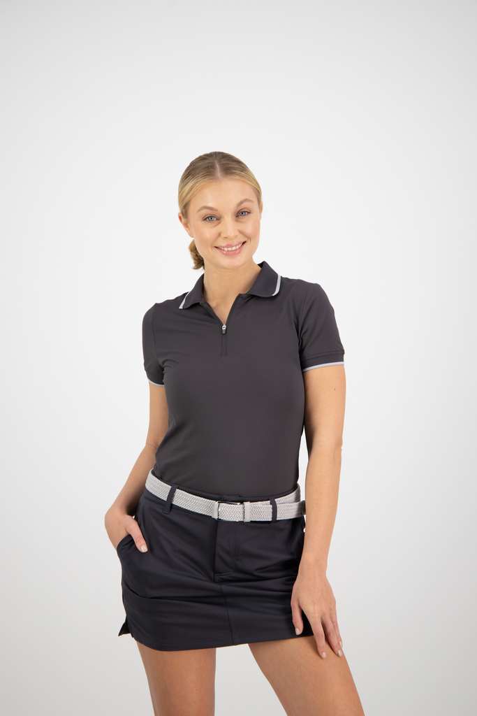 Womens Wanaka Zip Polo Charcoal Titanium-Top Crop-RAW-4_JPEG-min